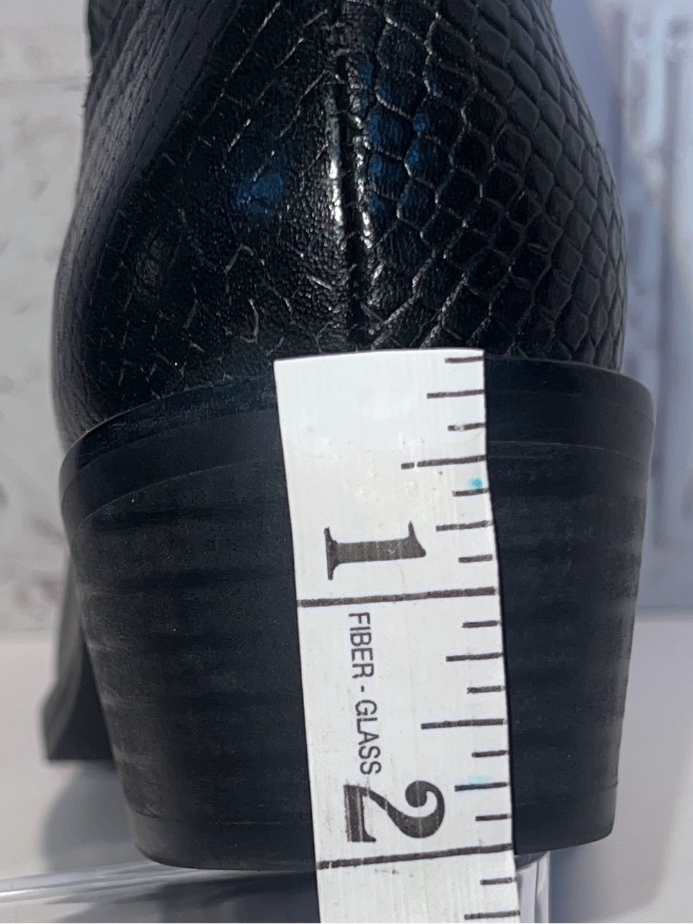 NIB Crown Vintage Black Snakeskin Embossed Leather Cowboy Boots - Women's 8 - Picture 12 of 16